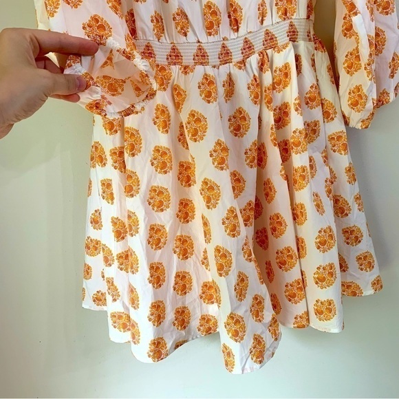 NEW J Crew Dress Floral Medallion
Smocked Cottagecore Boho Spring
Summer White - Picture 11 of 15